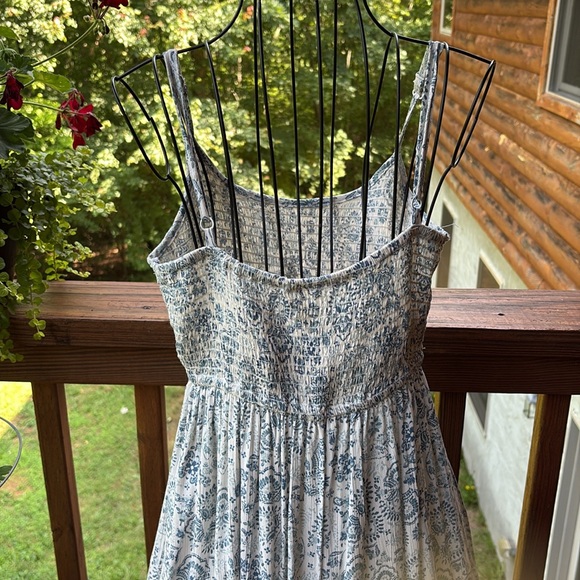 Pink Rose Blue Adjustable Maxi Dress - Picture 4 of 5